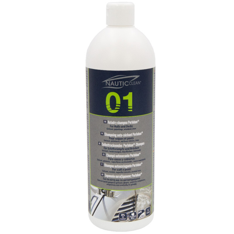 Shampoing auto séchant Perloban 01 Nautic Clean 1litre